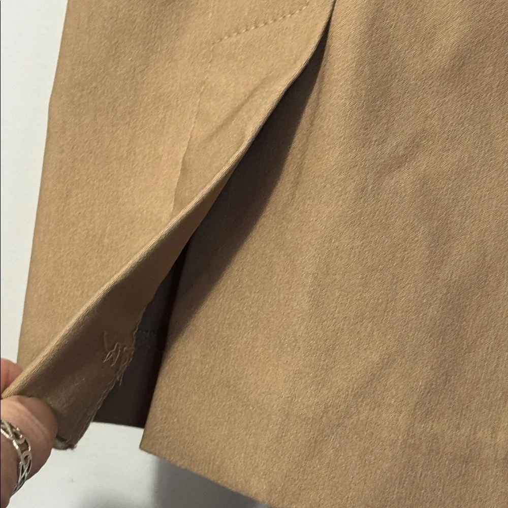 Rafaella Pants Tan Cropped High Rise in Size 16 ‎ NWT